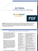 Batteries Patent Search and Analysis Report
