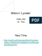 203 Milton's Lycidas