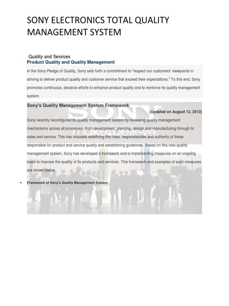 Product Quality and Quality Management | PDF | Quality Management ...