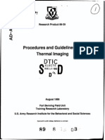 Procedures and Guidelines For Thermal Imaging: Research Product 88-39