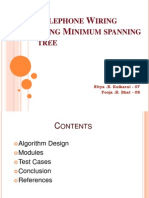 Telephone Wiring Using Minimum Spanning Tree