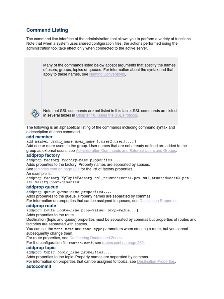 Commands In EMS PDF Password Command Line Interface