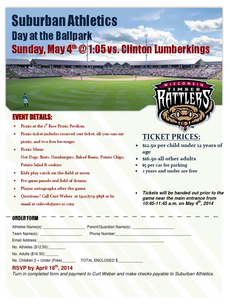 SAI Timber Rattlers Picnic | PDF
