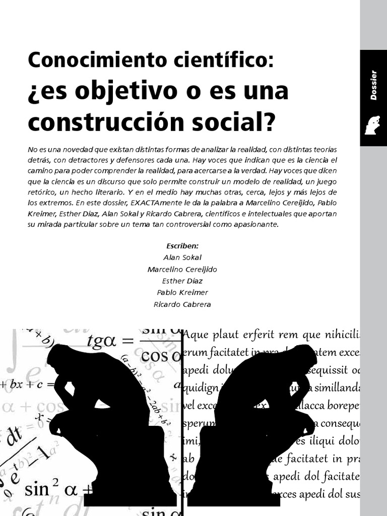 La ciencia como construcción social del conocimiento | PDF | Science ...