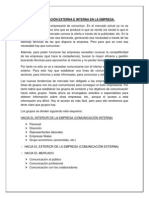 Comunicación Externa e Interna en La Empresa