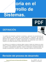 Auditoria para El Desarrollo de Sistemas