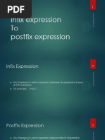 Infix To Postfix and Prefix