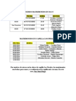 Próximos Matrimonios en SS - CC