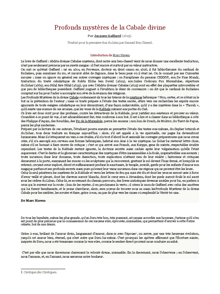 Mystères de la Cabale révélés | PDF | Religions et croyances | Torah