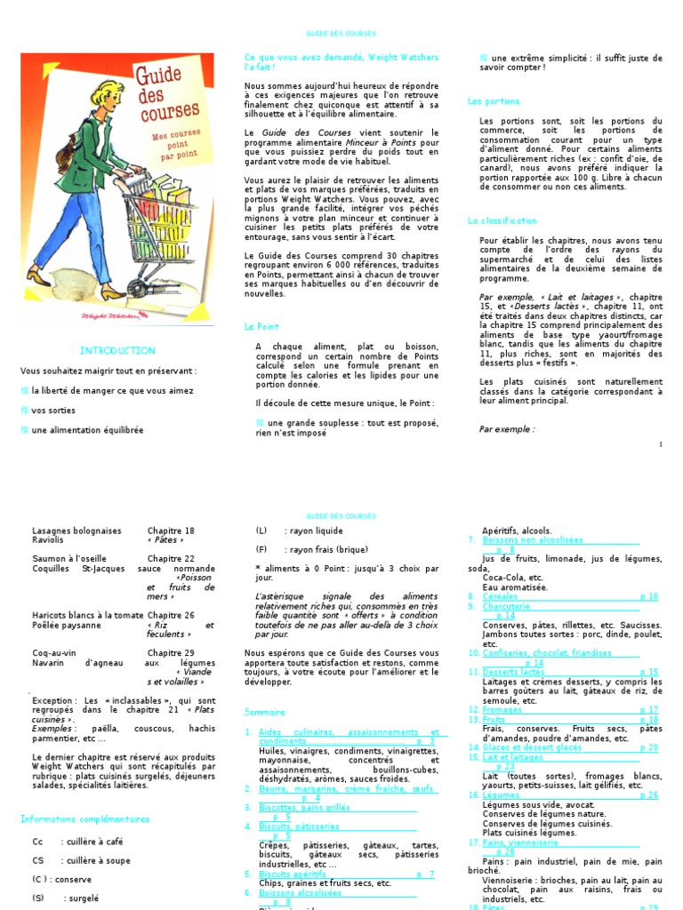 Guide Des Courses | PDF