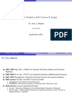 Derivatives Analytics With Python Numpy PDF