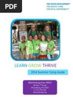 Download Summer Camp Program Guide  by Bloomsburg Area Ymca SN211089732 doc pdf
