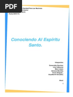 Conociendo Al Espíritu Santo