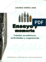 Ensayo y Memoria, Eugenio Núñez