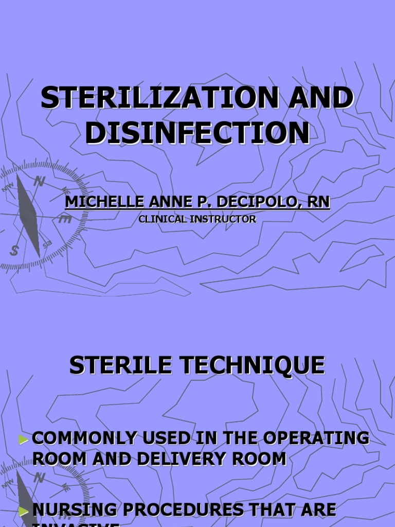 Sterilization and Disinfection PDF Sterilization (Microbiology