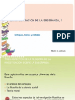 Análisis del concepto de enseñanza y métodos de investigación