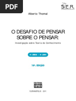 O Desafio de Pensar Sobre o Pensar