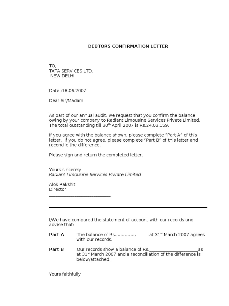 Debtors Conf Letter Business