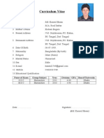 Curriculum Vitae: Name of Exam Group/Subject Year Division / GPA Board/University