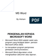 Pengenalan Kepada Microsoft Word