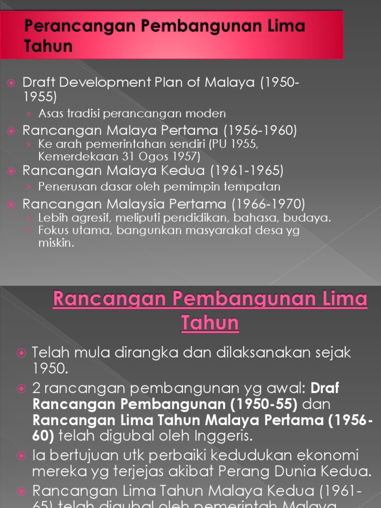 Rancangan Pembangunan Lima Tahun Malaysia
