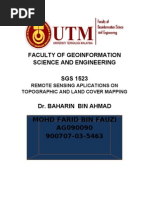 Download APPLICATION OF REMOTE SENSING IN TOPOGRAPHIC AND LAND COVER MAPPING by MOHD FARID BIN FAUZI SN21112946 doc pdf