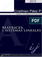 Matrices y Sistemas Lineales