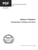Download Business Valuations  Fundamentals Techniques and Theory by Matthew Parham SN211145559 doc pdf