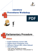 parliamentary procedures short version