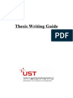 Guideline On Thesis Writing (English)