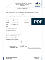 CÁLCULO DE FLUJO UNIFORME-Fórmulas