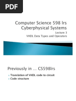 VHDL Data Types and Operators