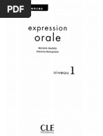 Expression Oral - Niveau 1