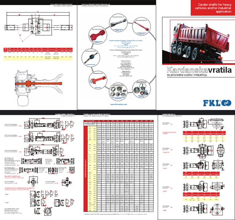 Cardan Shafts for Industrial Use | PDF