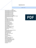 Alphabetical List Medical Instruments