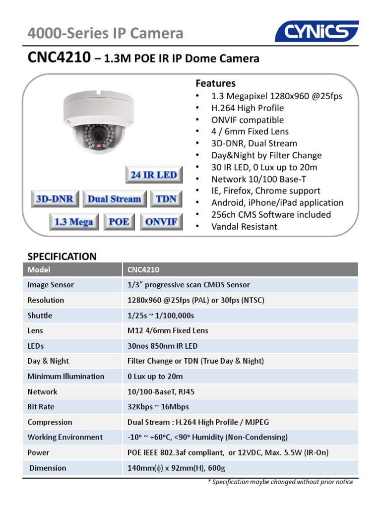 Advanced IP Cameras & NVR Guide | PDF | H.264/Mpeg 4 Avc | Pixel