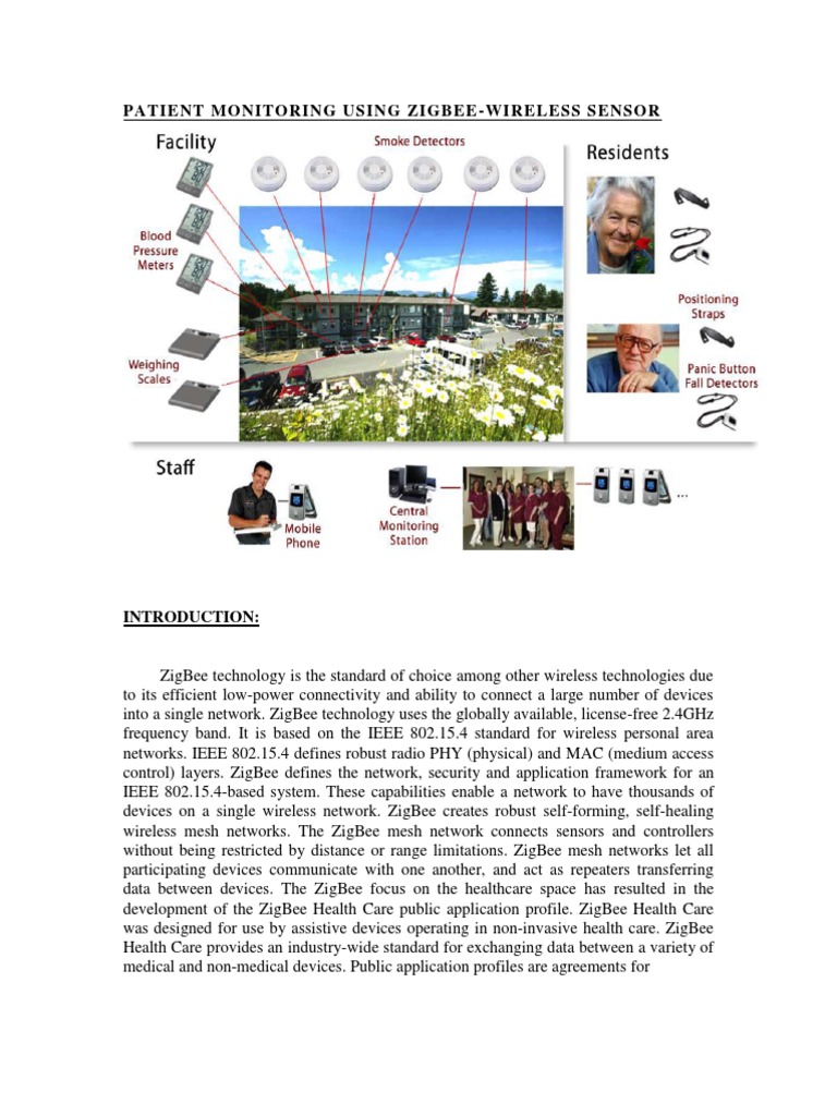 Patient Monitoring Using Zigbee-Main | PDF | Monitoring (Medicine ...