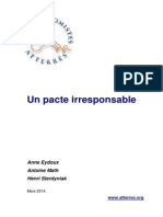 Note Pacte de Responsabilité, Un Pacte Irresponsable