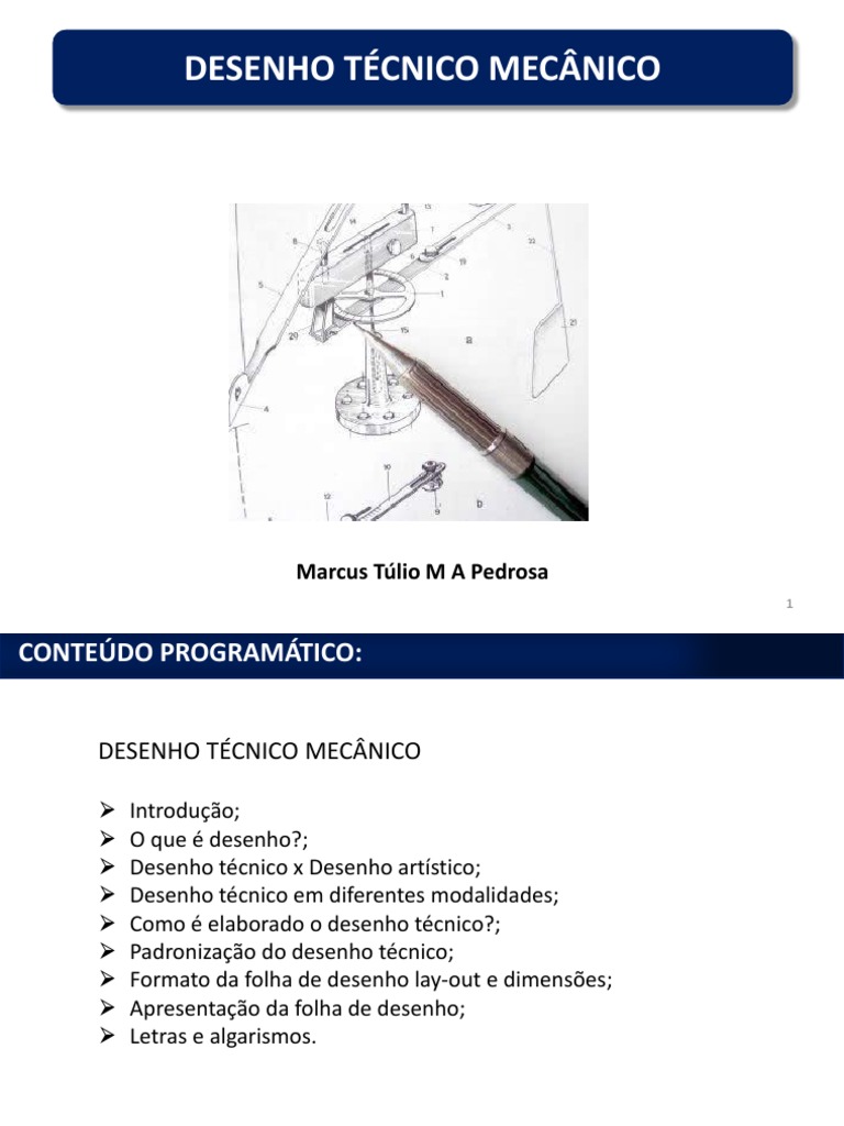 Desenho Técnico Mecânico: Uma Introdução aos Conceitos e Procedimentos ...