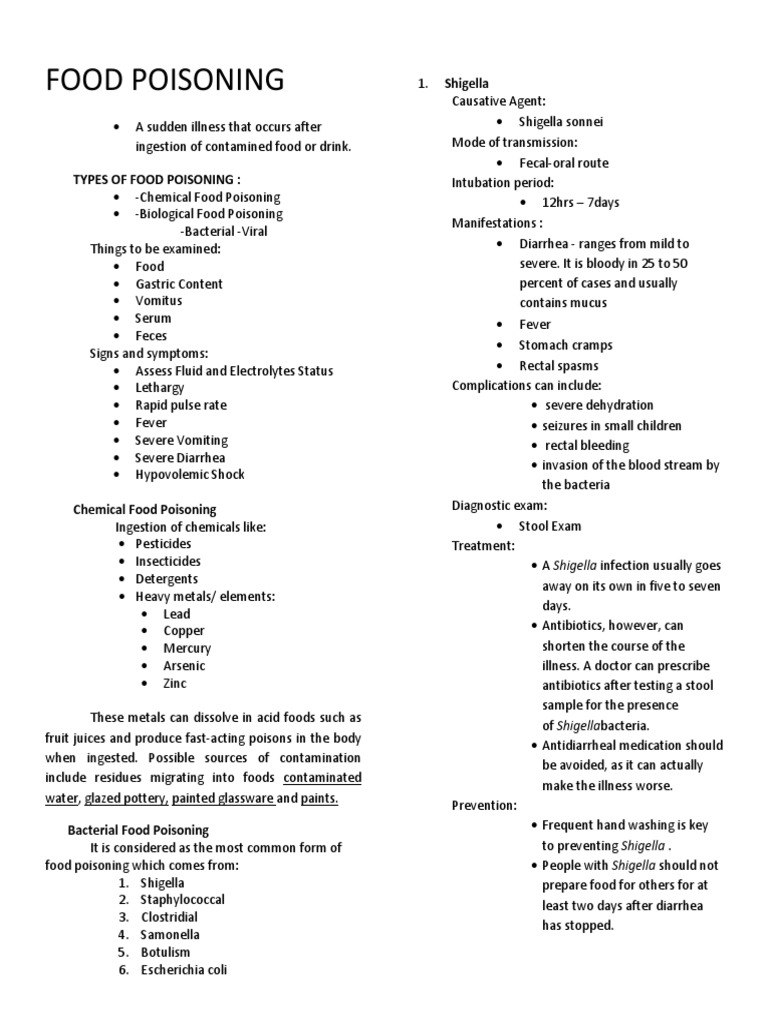 Food Poisoning Final Print! | Botulinum Toxin | Foodborne Illness