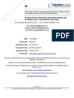 Annoyance and Activity Disturbance Induced by High-Speed Railway and Conventional Railway Noise