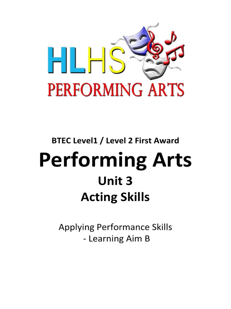 Acting Assignment Brief Learning Aim B | PDF | Theatre | Cognitive Science