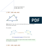 There Are Five Ways To Find If Two Triangles Are Congruent