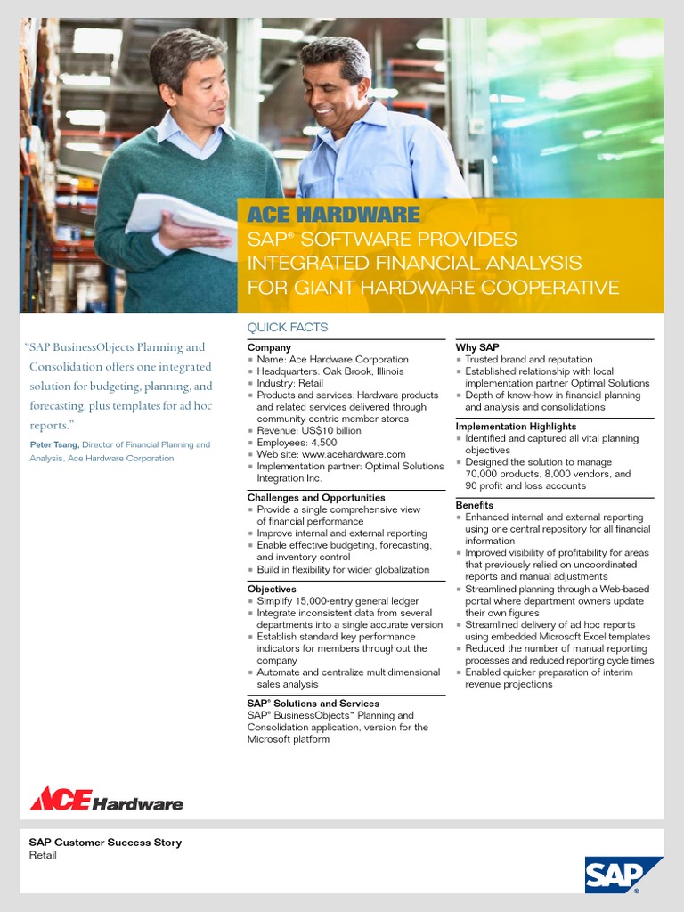 Ace Hardware PDF Sap Se Profit (Accounting)