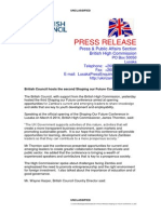 2014 Press Release Shaping Our Future Conference - UK High Commissioner