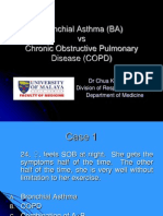 Bronchial Asthma (BA) Vs Chronic Obstructive Pulmonary Disease (COPD)