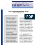Evidence For Practice: Family Assessment in Child Welfare Services: Instrument Comparisons