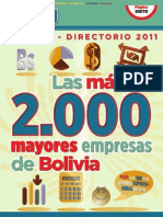 Las Mayores Empresas de Bolivia 2011