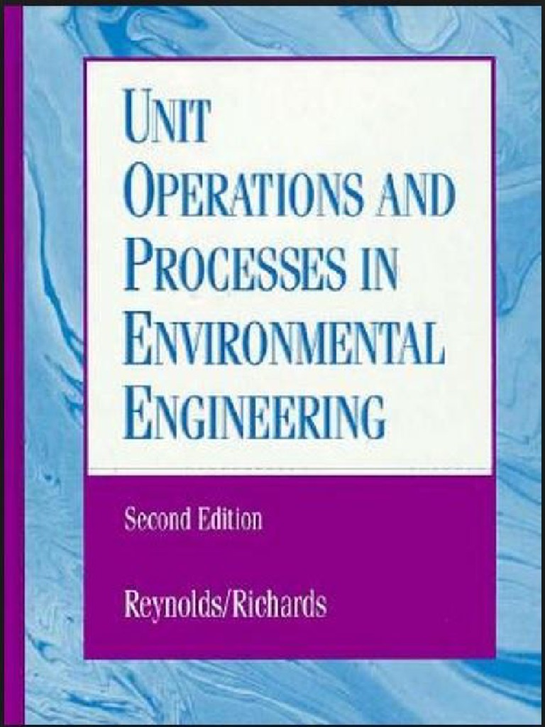 Unit Operations And Processes In Environmental Engineering