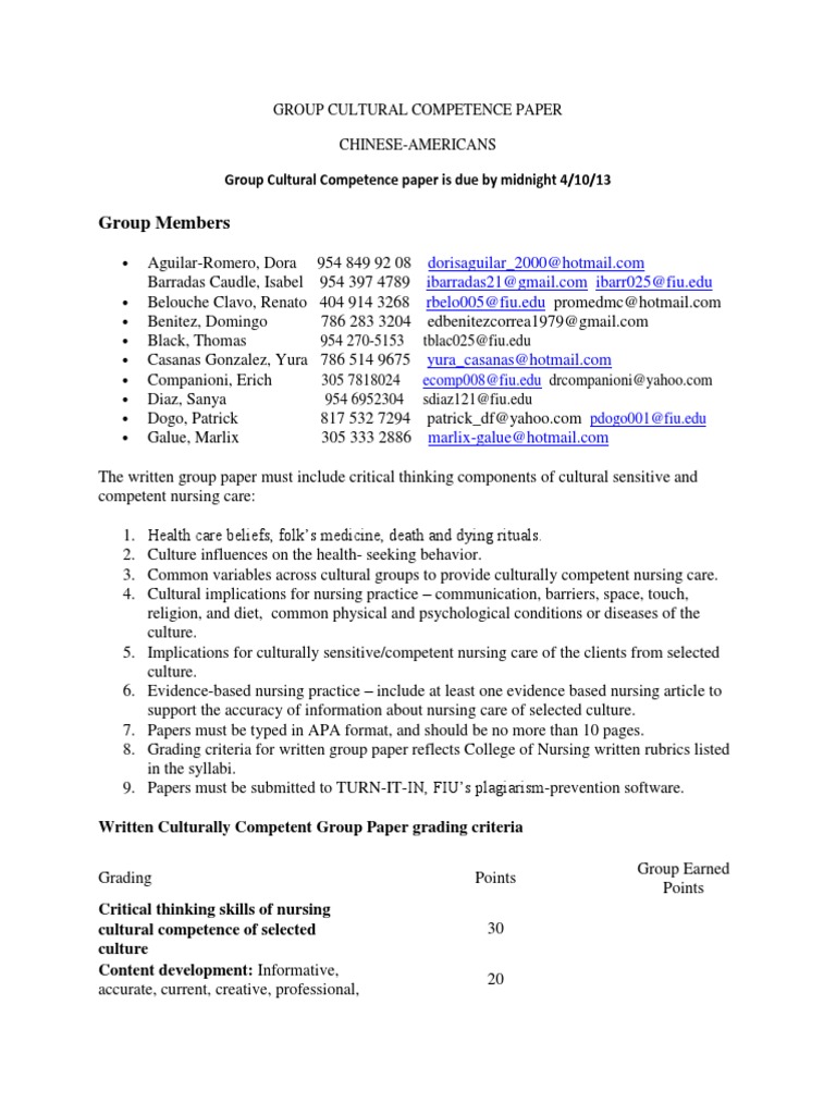 Cultural competence reflection paper picture